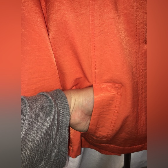 Luii | Women’s Orange Peacoat Jacket - Picture 7 of 11